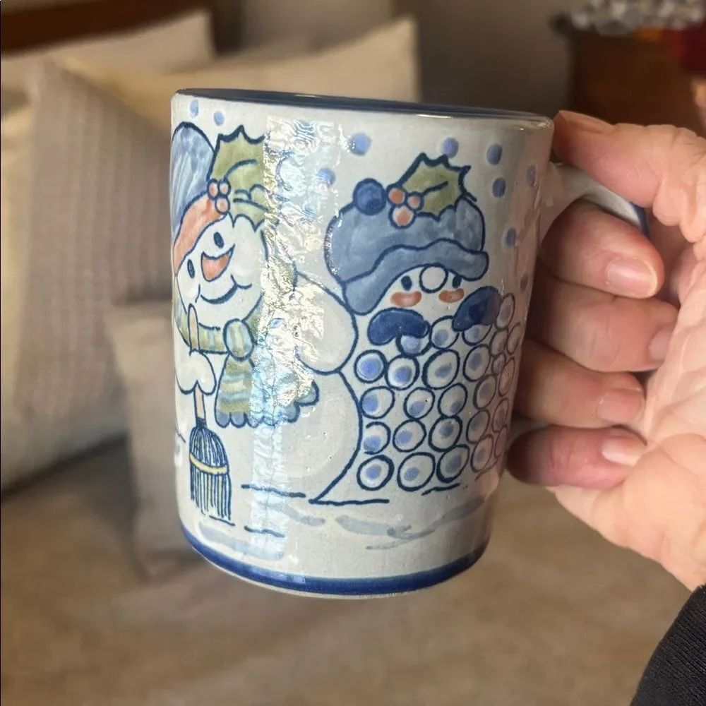 Louisville Stoneware Snowman Ceramic Mug